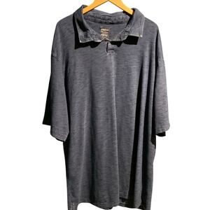 Jos A Banks 3X Polo Shirt Blue Denim look Office Business Casual Work Preppy